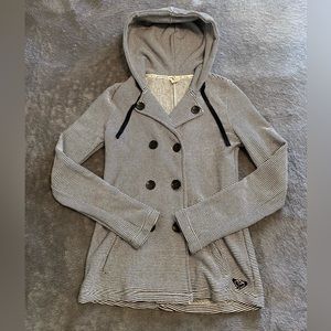 Roxy Striped Button Sweater